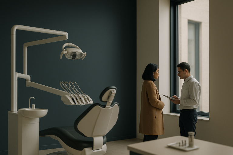 Dental clinic with a focus on tooth implant cost for one tooth.