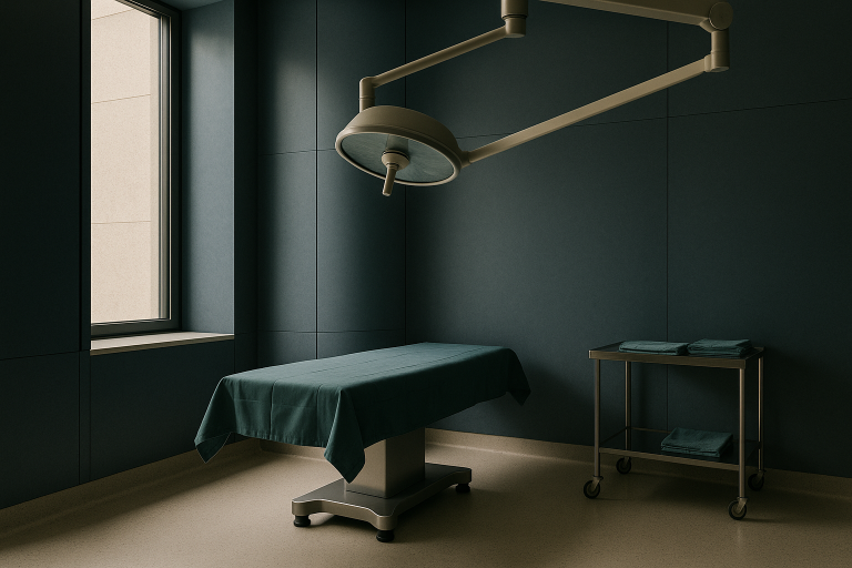 Operating theatre in Turkey for tummy tuck surgery, showcasing advanced equipment.