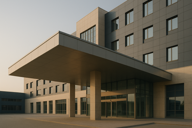 Modern Turkish medical facility conducting a full body health check.