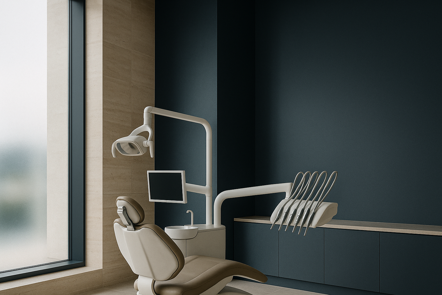A professional dental clinic in Turkey providing 'Turkish teeth' treatments to an international patient.