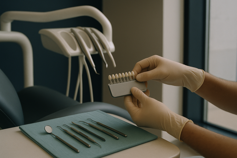 Modern dental clinic in Istanbul discussing veneers in Turkey prices.