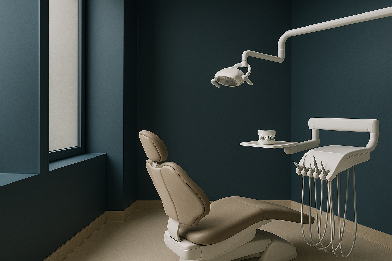 A dental clinic scene illustrating how all on 4 bridges enhance dental stability.