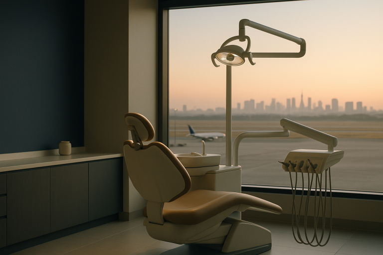 Modern dental clinic in Turkey with advanced equipment for all-on-4 dental implants