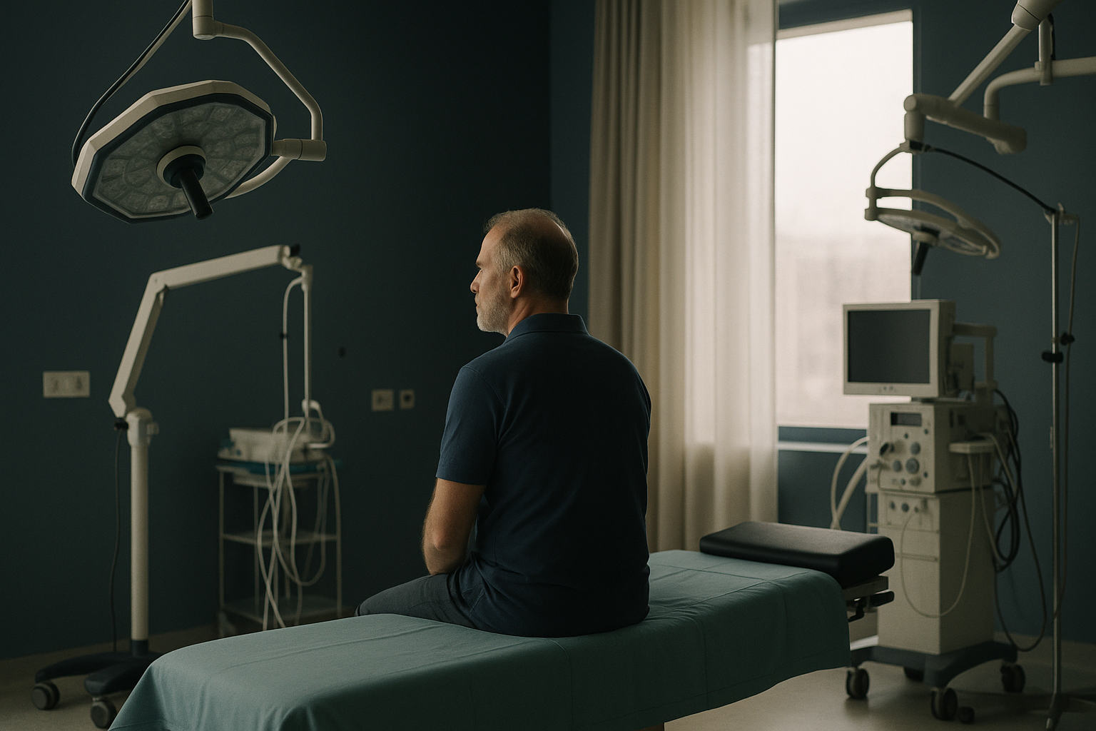Modern operating theatre setup for a BBL body transformation procedure.
