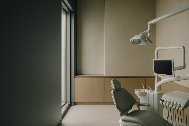 Best dentist in Turkey examining a patient in a modern dental clinic.