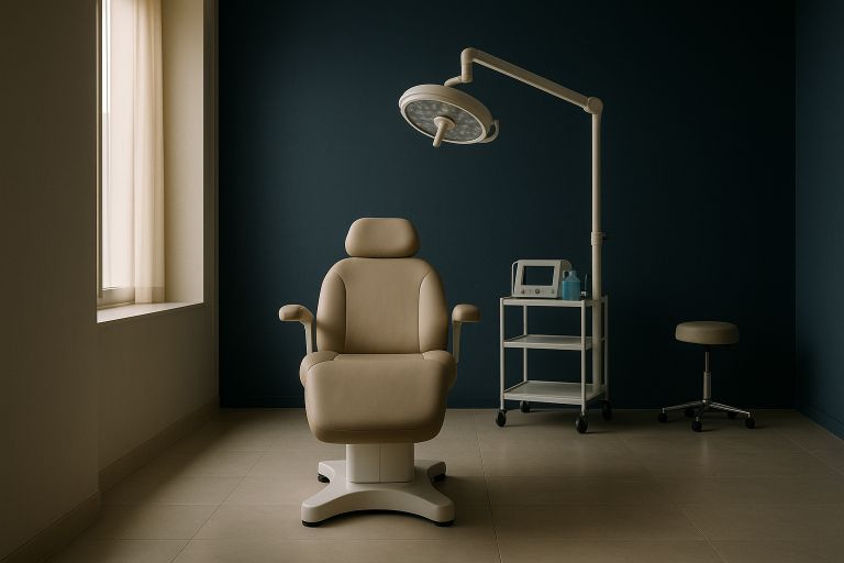 Patient receiving the best hair transplant technique in a modern clinic.