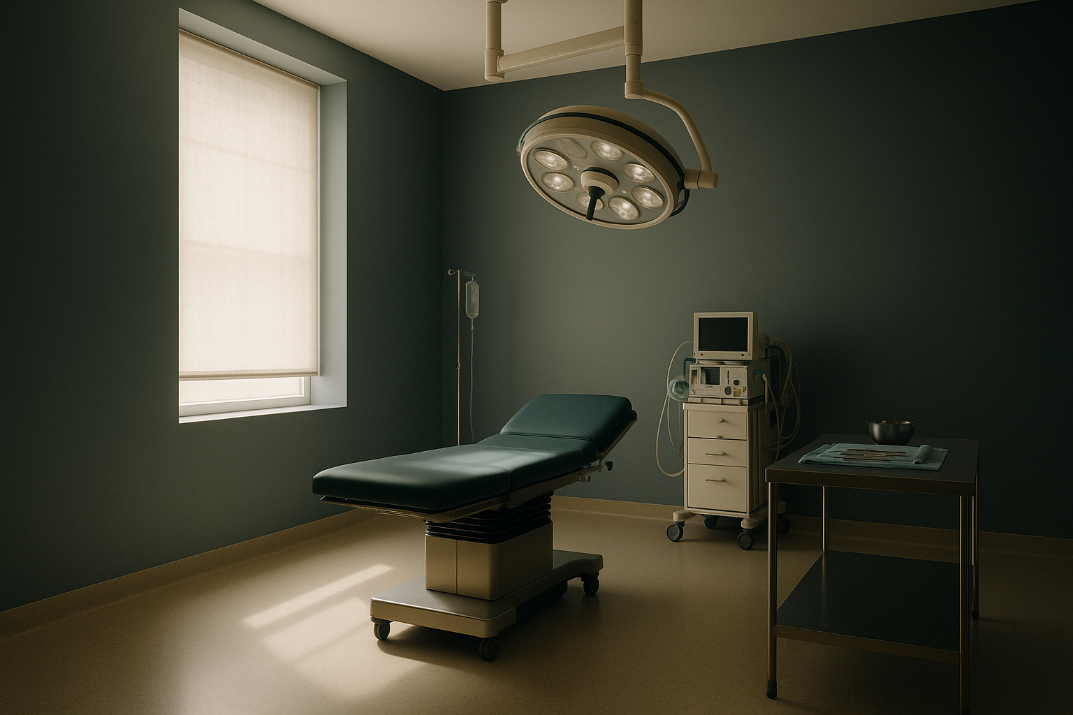 Surgical team preparing for canthoplasty surgery in a state-of-the-art operating theatre.