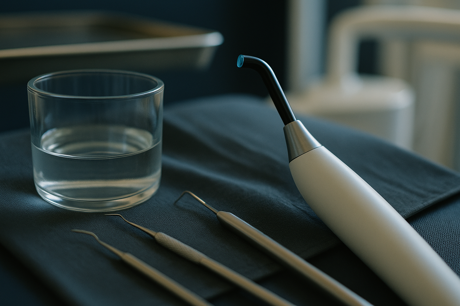 Dental clinic in Turkey performing composite bonding on a patient.