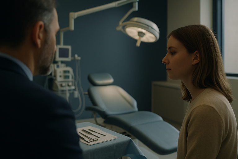 Operating theatre prepared for rhinoplasty surgery, highlighting the cost of rhinoplasty.