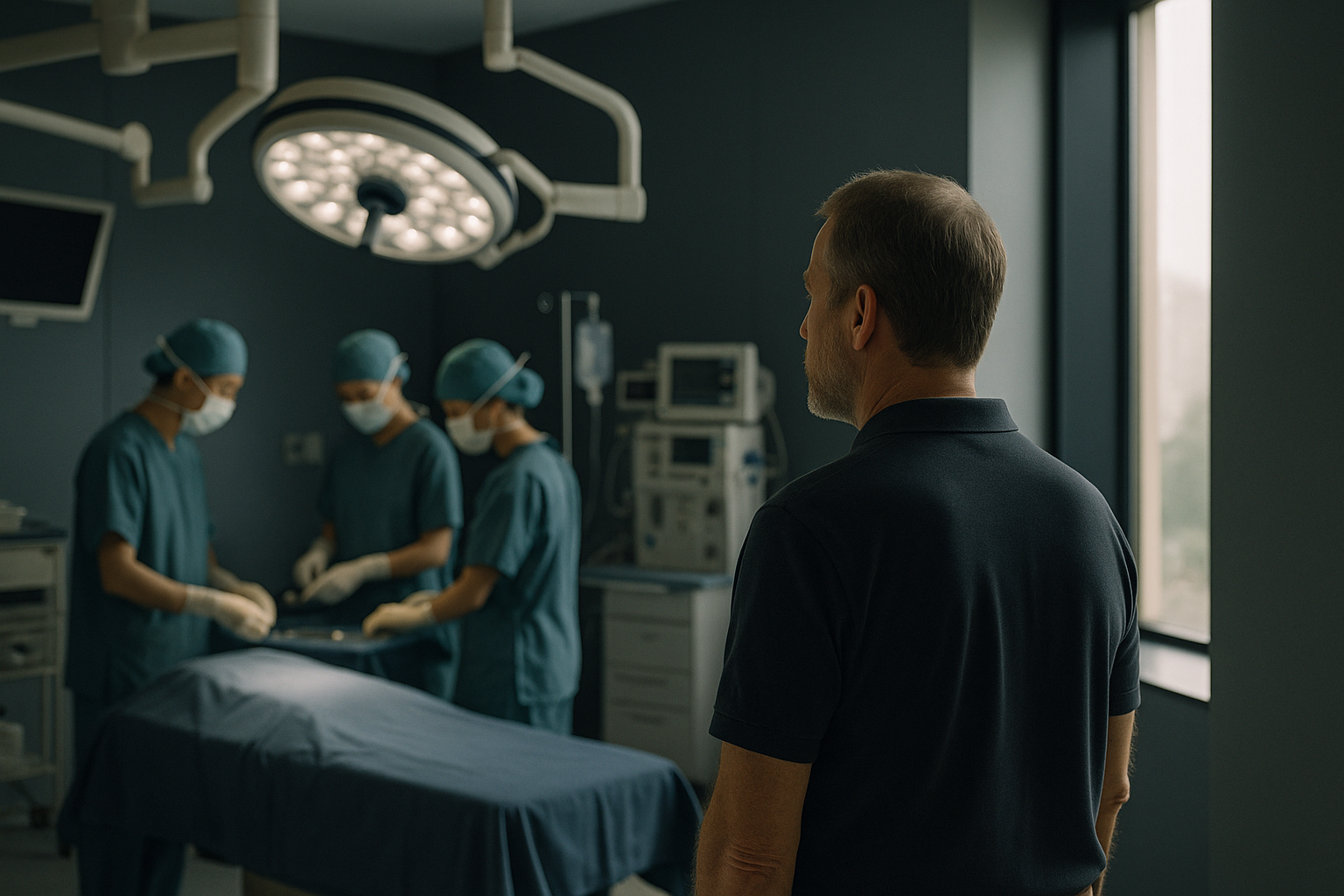 Operating theatre in South Korea with surgeons ready for plastic surgery, highlighting countries with the most plastic surgery.