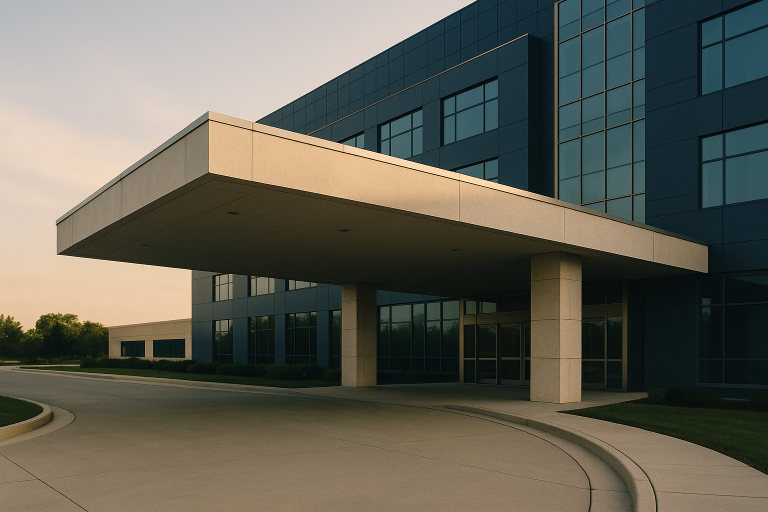 Operating theatre in Turkey set for a deep plane facelift surgery.