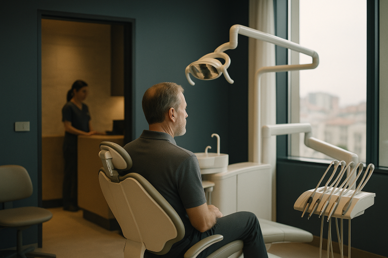 Modern dental clinic in Turkey with state-of-the-art equipment and professional staff.