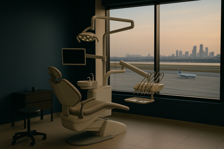 Modern dental clinic in Turkey with advanced equipment for dental travel.