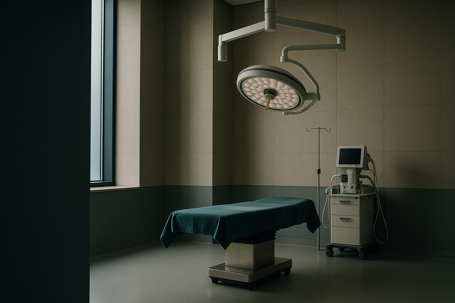 Facelift in Turkey cost: Modern Turkish operating theatre prepared for surgery.