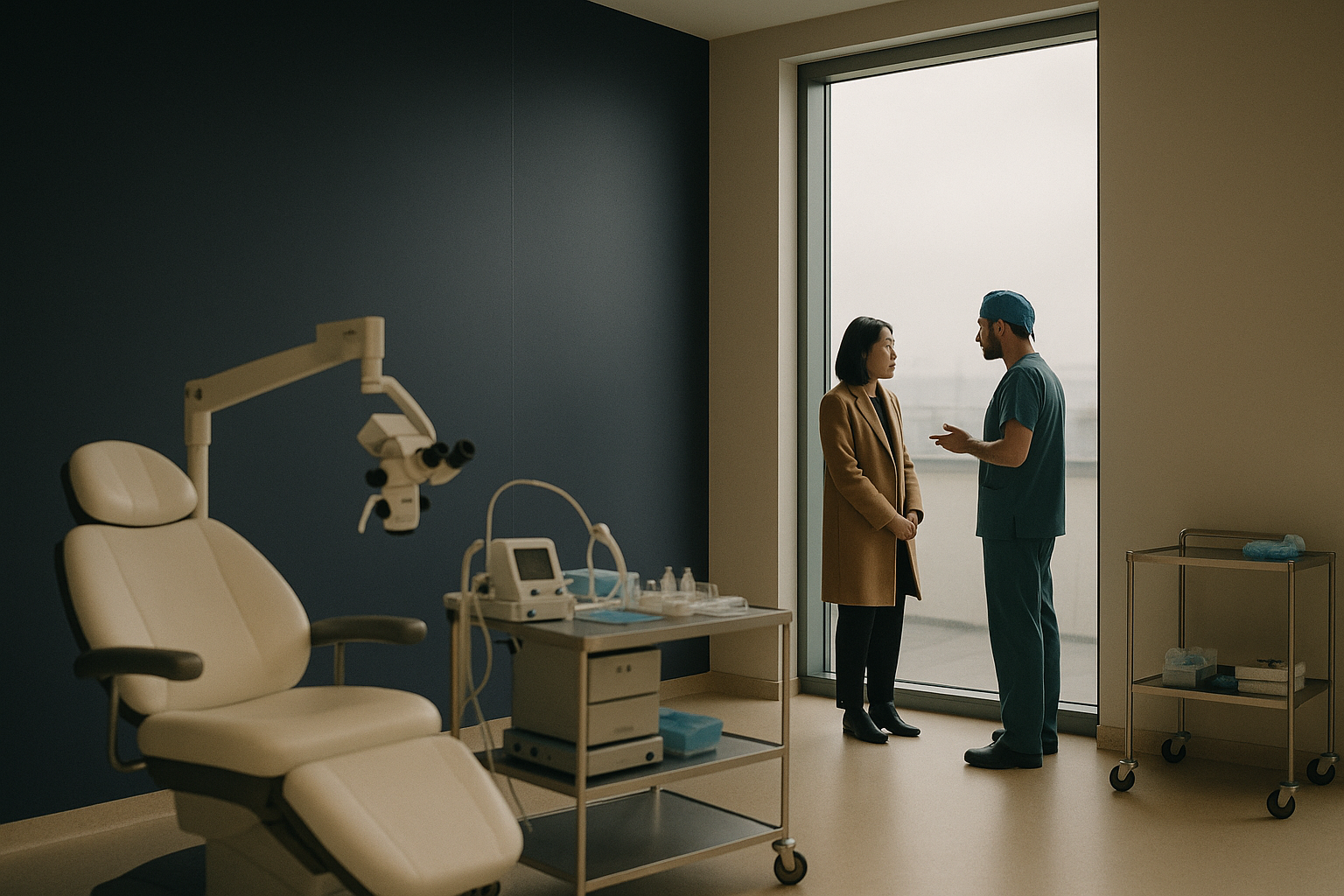 Modern FUE hair transplant clinic in Turkey with advanced equipment.