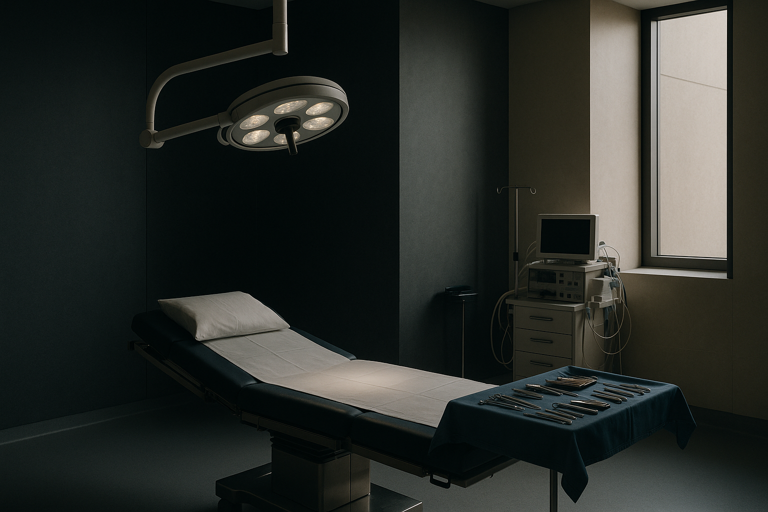 Modern operating theatre setup for gastric bypass surgery, highlighting gastric bypass cost considerations.