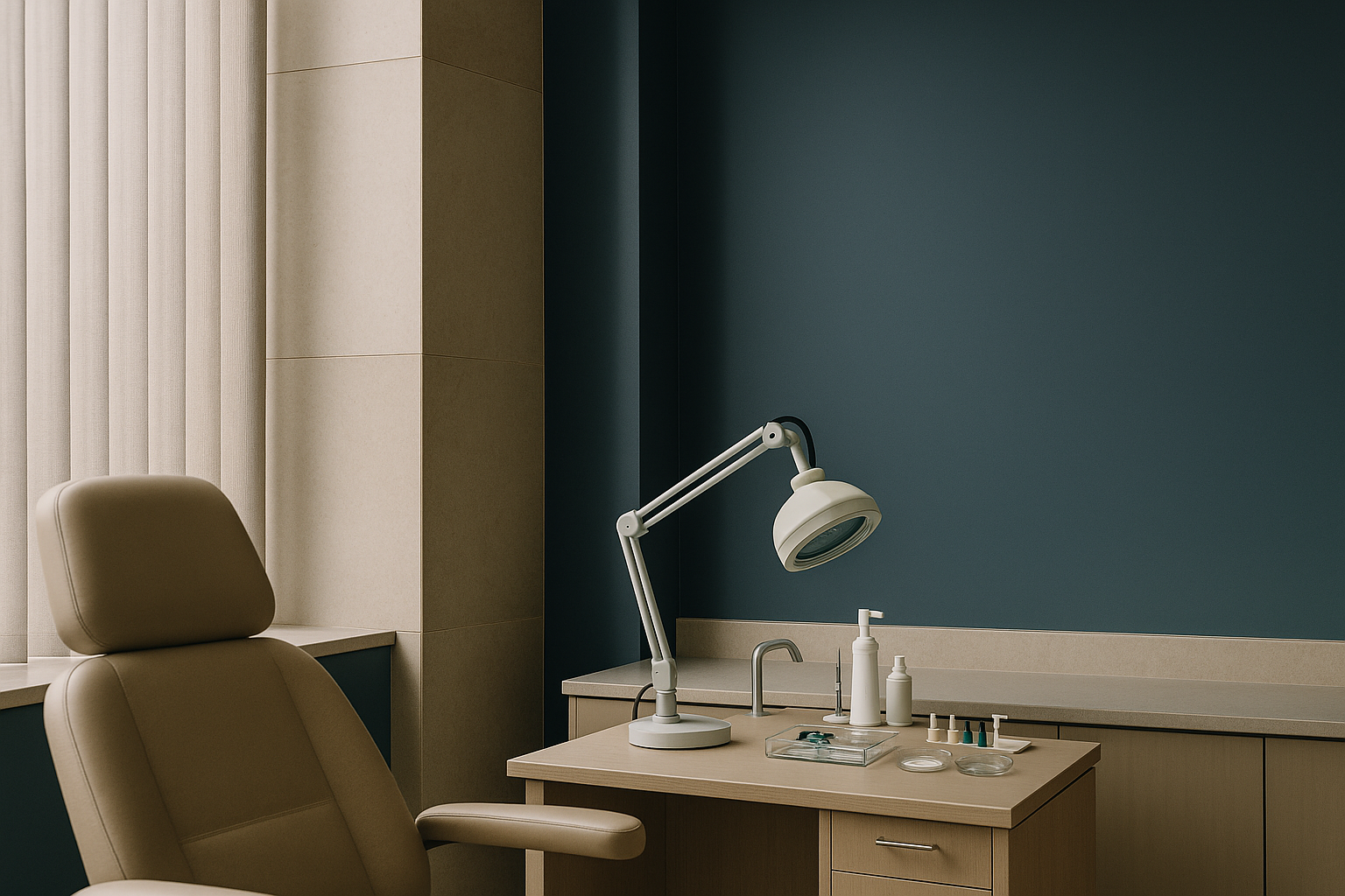 Hair implants for women consultation in a modern clinic setting.