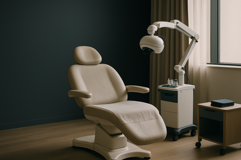 Hair implants procedure in a modern Istanbul clinic.