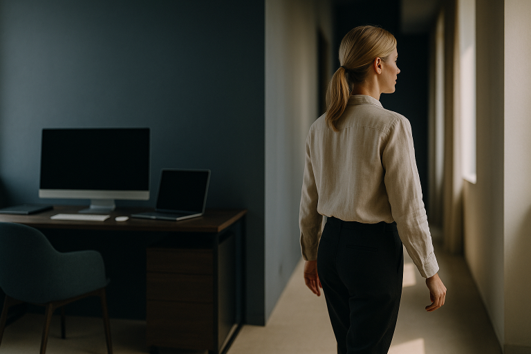 Modern executive workspace for health tourism companies planning.