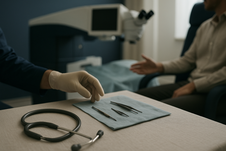 LASIK eye surgery in Turkey at a modern ophthalmology clinic.