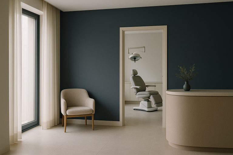 Modern Turkish clinic for liposuction, showcasing a professional environment.
