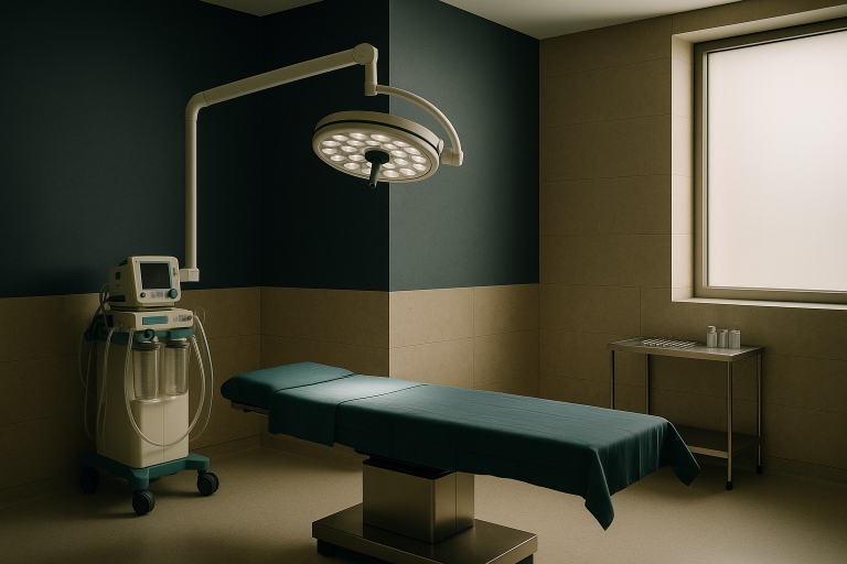 Modern operating theatre in Turkey for liposuction procedure