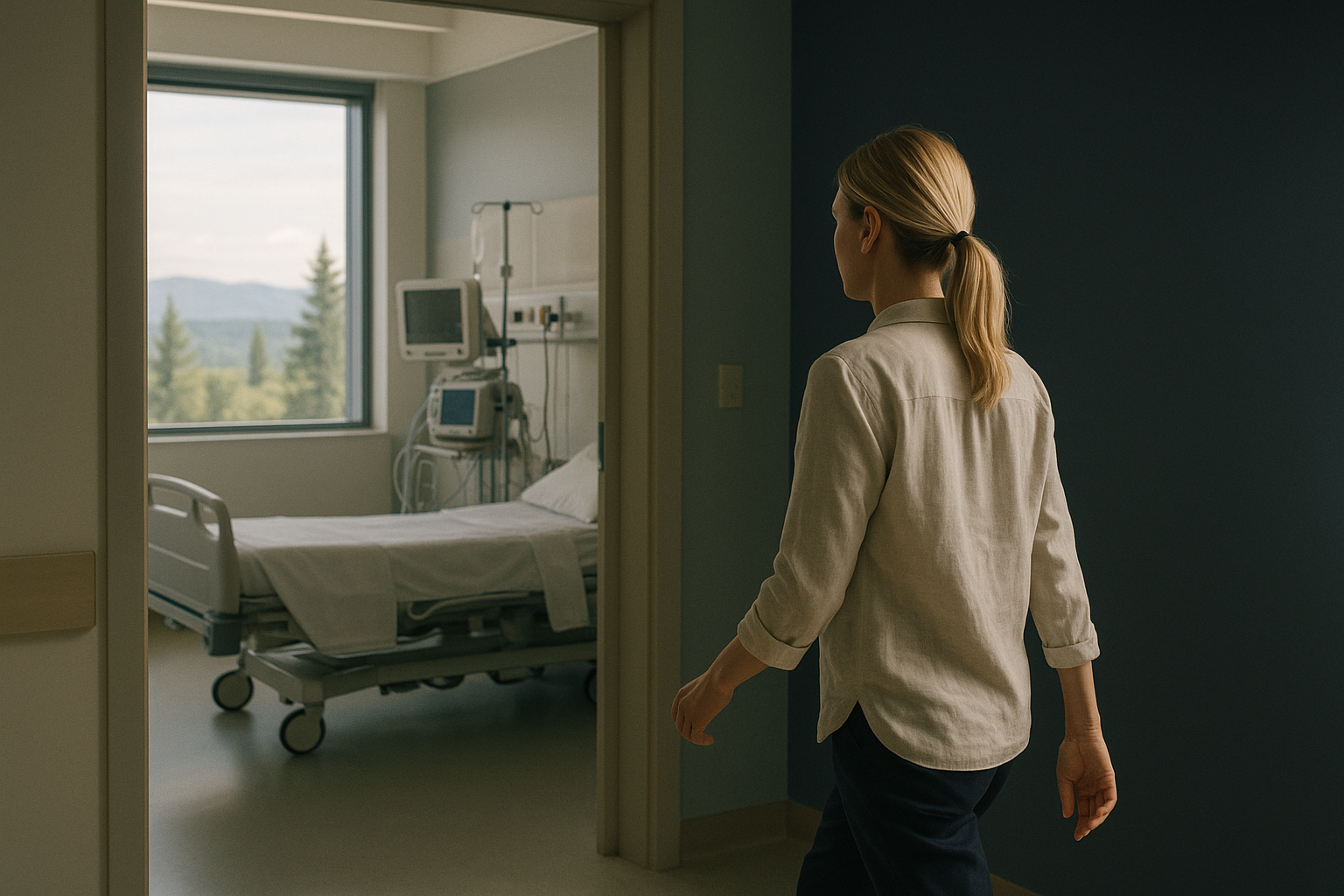 Modern Canadian hospital room illustrating medical tourism in Canada.