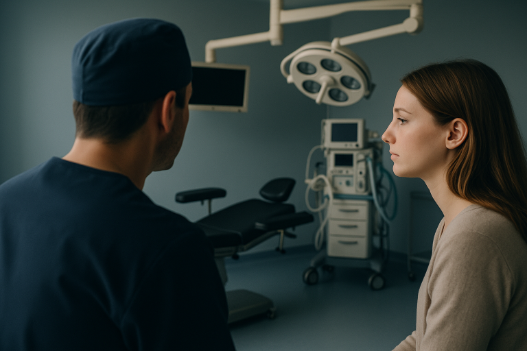 Rhinoplasty Istanbul operating theatre with advanced surgical equipment.