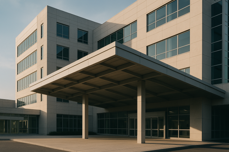 Trip insurance professionals assisting international patients in a modern office setting.