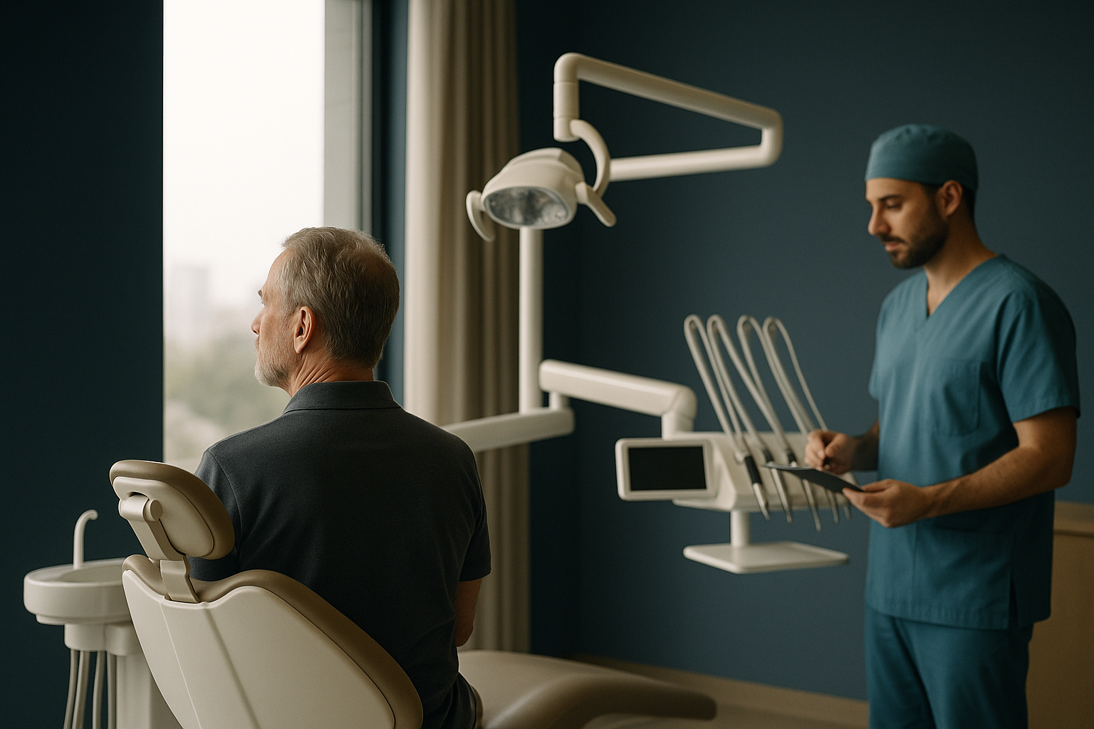 Modern Turkish dental clinic showcasing high-tech equipment as part of Turkey's dental tourism.