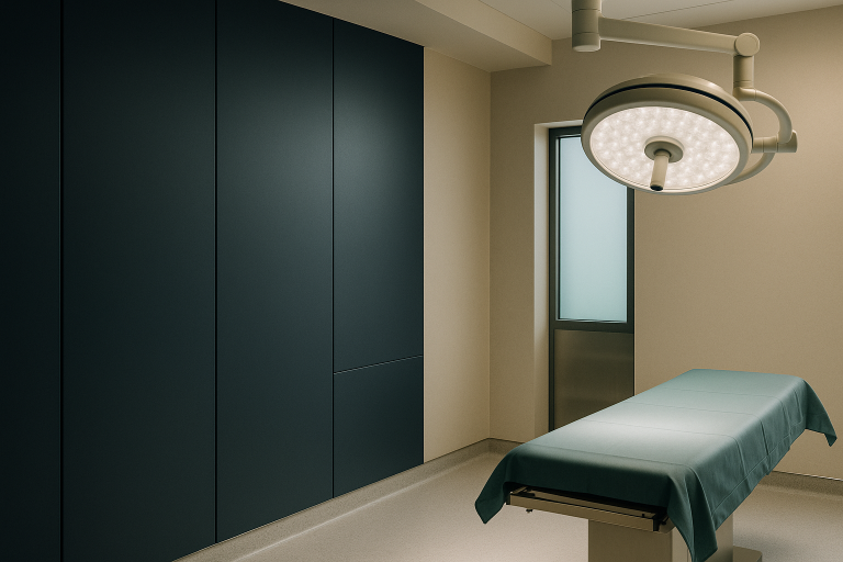 Modern surgical room in Turkey, prepared for a turkey nose surgery.