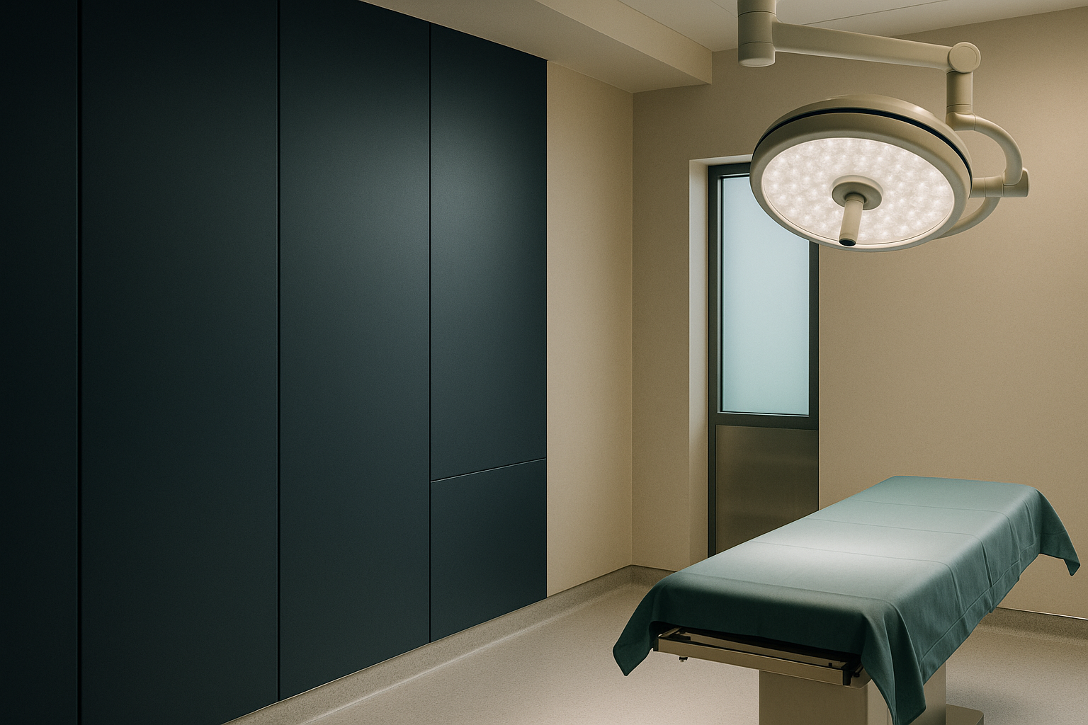 Modern surgical room in Turkey, prepared for a turkey nose surgery.