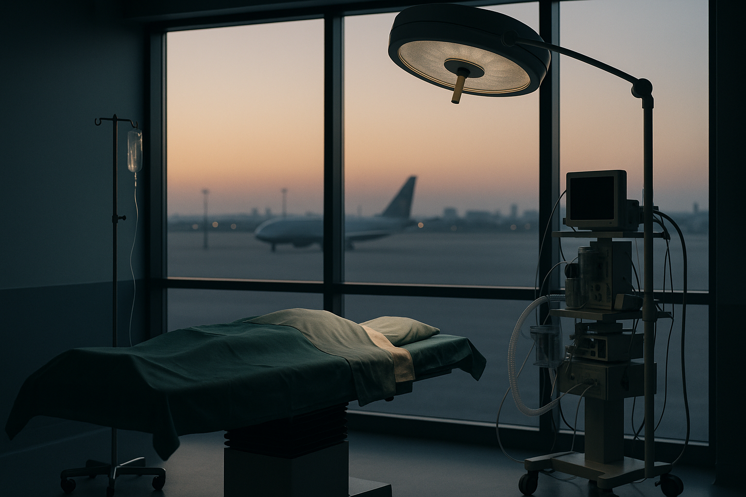 Operating theatre during a BBL procedure, illustrating what is a BBL with medical equipment and surgeons in scrubs.