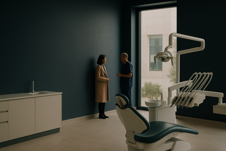 Modern dental clinic in Antalya, Turkey, offering international dental care.