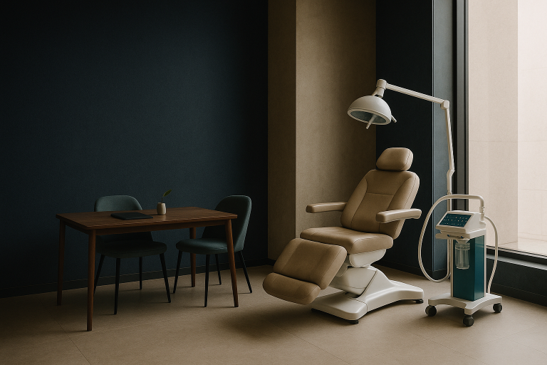 Modern Istanbul clinic for DHI hair transplant with advanced equipment.