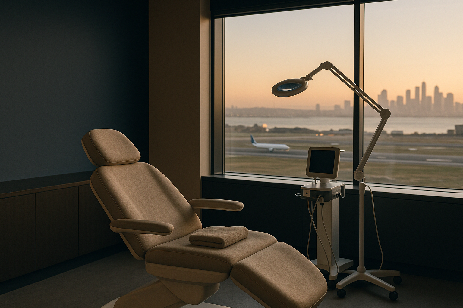 FUE hair transplant Istanbul procedure in a modern clinic with medical equipment.