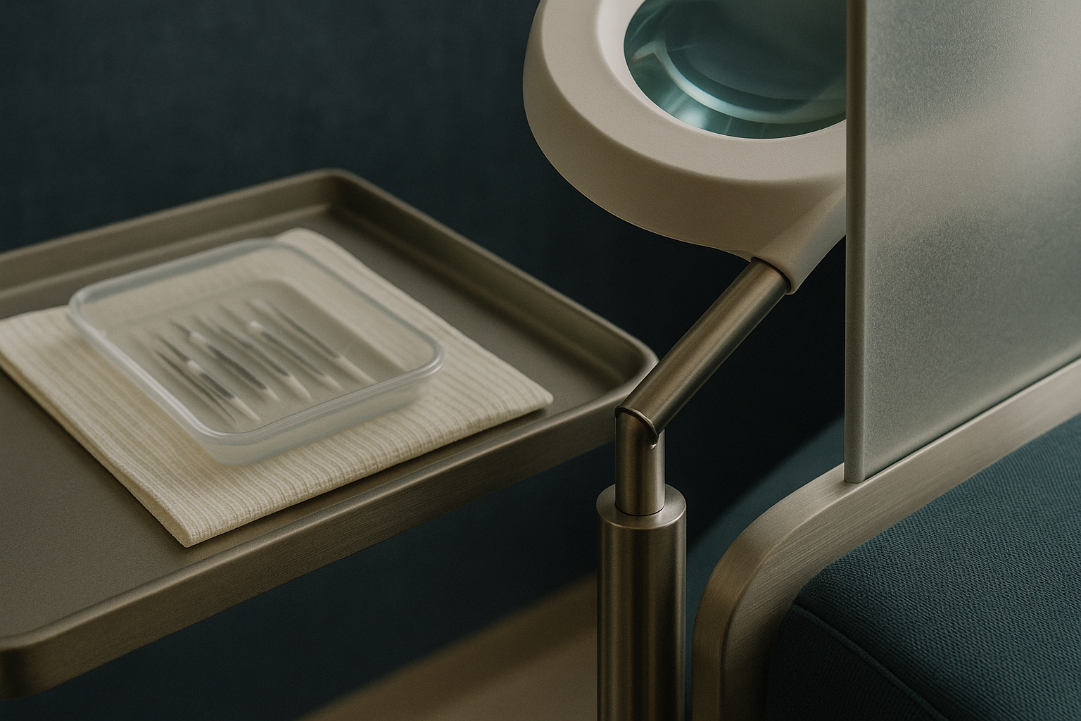 Hair implants for men consultation in a modern clinic setting.