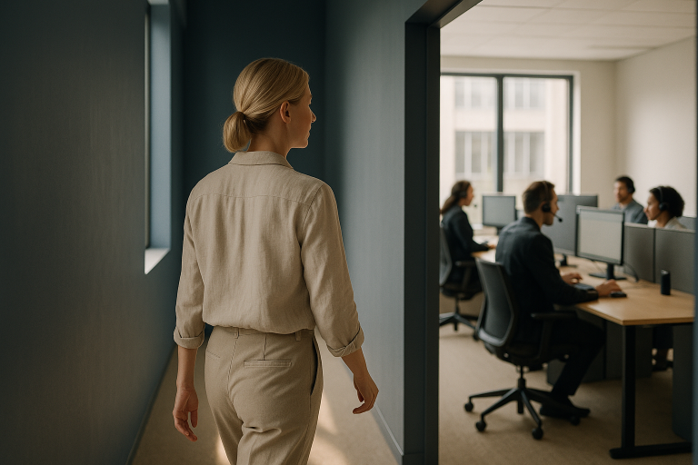 Agents working in a healthcare call center, optimising patient engagement through advanced call-handling technologies.