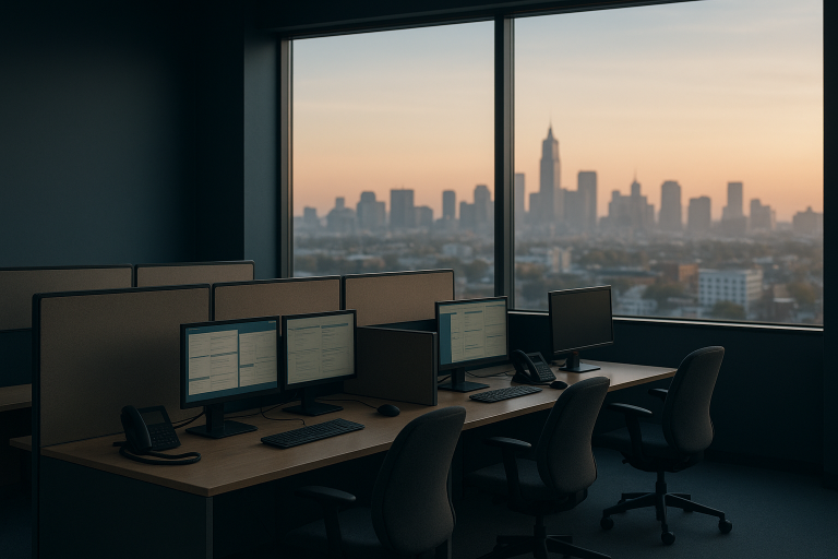 Healthcare contact center with agents using communication software