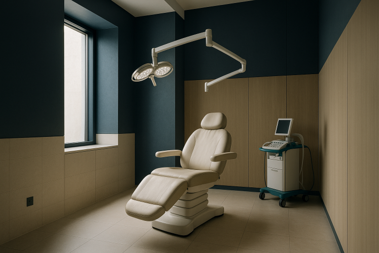Modern clinic setting for hair transplant surgery, illustrating how much a hair transplant surgery costs.