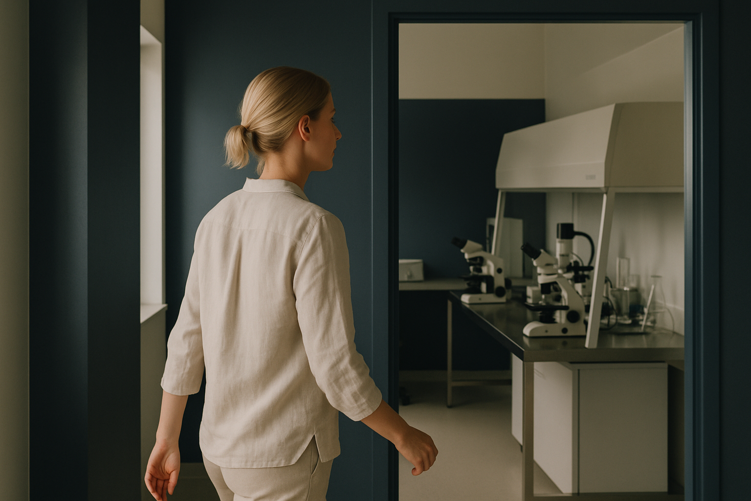 ICSI cost procedure in an embryology lab with microscopes and equipment.
