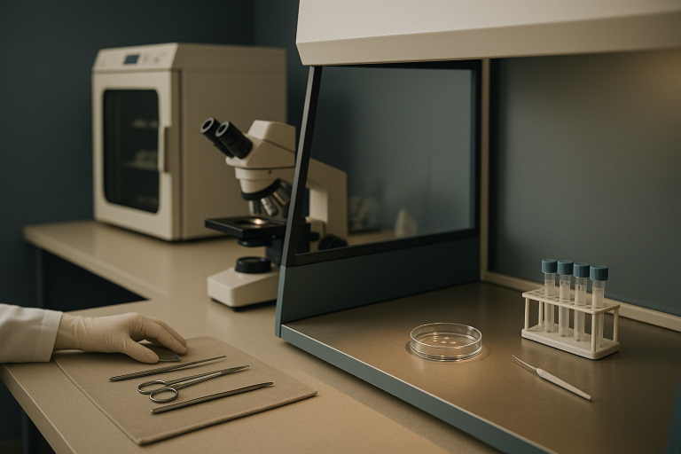 Embryology lab showcasing advanced equipment for IVF procedures, illustrating the environment related to IVF fees.