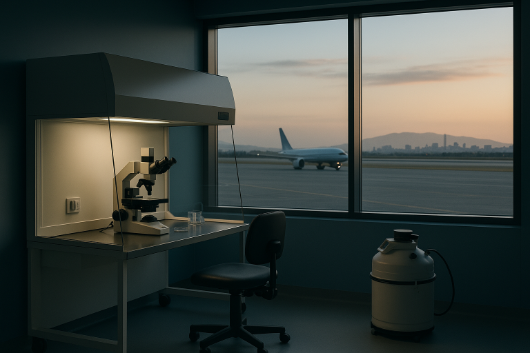 IVF costs in Greece: Embryology lab with advanced equipment and professional staff.