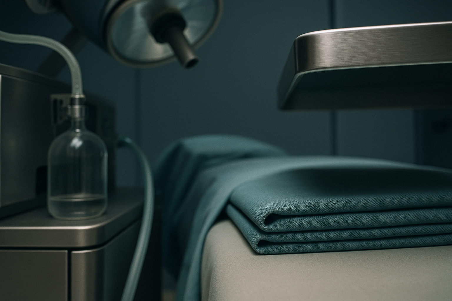 A modern surgical suite in Turkey prepared for rhinoplasty surgery.