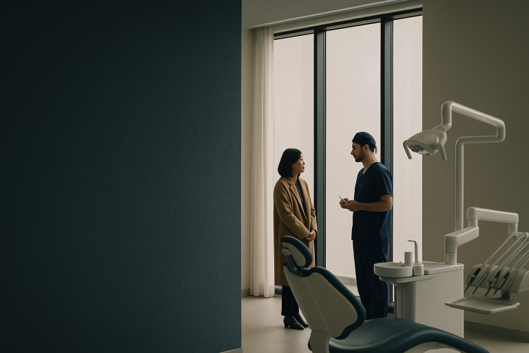 Dental clinic in Turkey with advanced equipment, highlighting dental implant procedures.