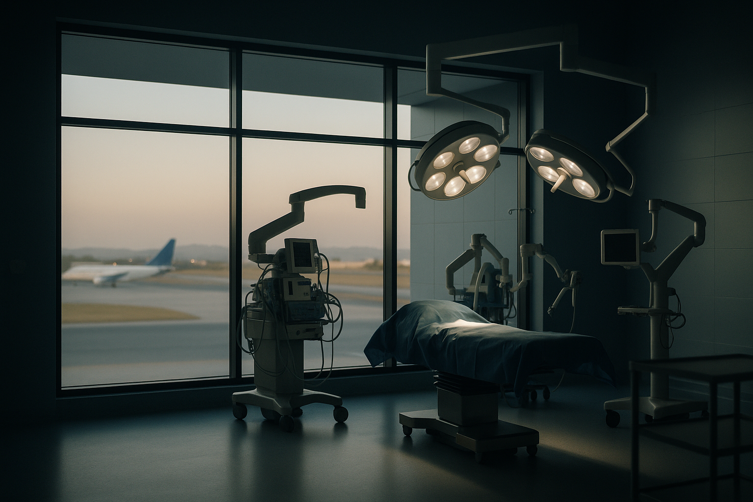 Operating theatre in a Turkish hospital, related to turkey surgery.