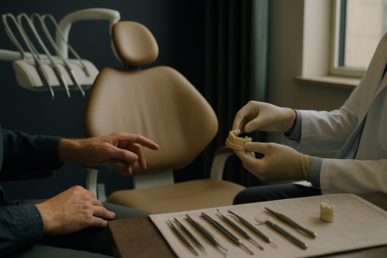 Modern dental clinic in Turkey offering Turkish crown services.