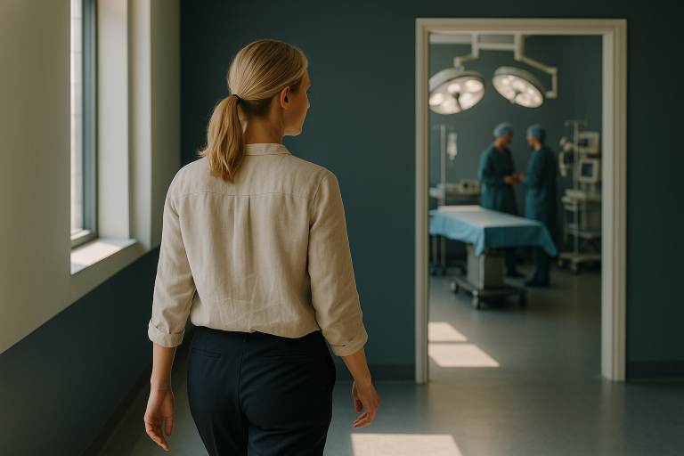Weight loss surgery requirements discussed in an operating theatre.